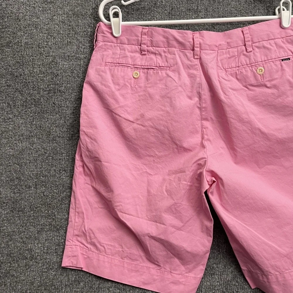 Polo Ralph Lauren Chino Shorts Mens Sz 33 Classic Fit Cotton Preppy Pink